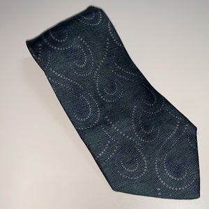 Giorgio Armani Green Paisley Neck Tie